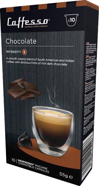 Caffesso Chocolate cápsulas compatibles Nespresso®