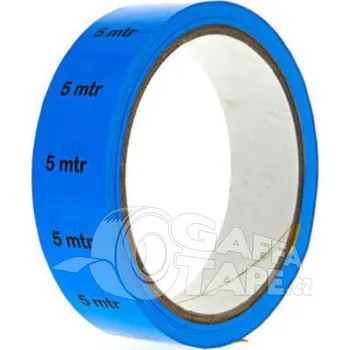 Výstražná páska Market TAPE - 5mtr PVC označovací páska na kabely modrá, návin 33m