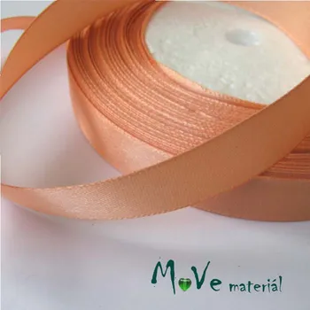 Stuha Stuha atlasová jednolící 12mm, 1m meruňková