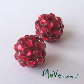 Dětské navlékací korálky Pryskyřičný korálek - kulička 12mm,1ks, červený