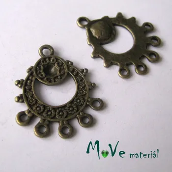 Ramínko Ramínko kruh - květ 27,5x23mm,1ks,staromosaz