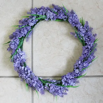 umělá květina Věnec levandule umělý fialová (DY14-4375)