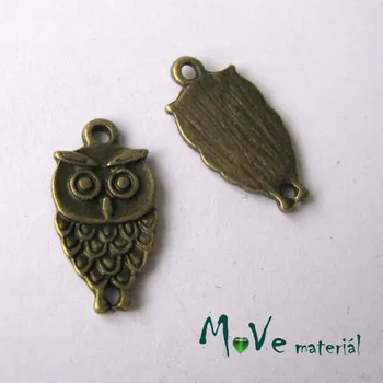 Přívěsek Přívěsek SOVA 18x10x2mm, 1ks, staromosaz