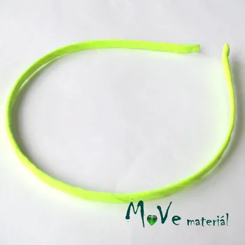 Čelenka jednoduchá potažená neonově zelená/5mm