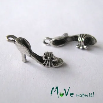 Přívěsek Přívěsek STŘEVÍČEK 22x4x9mm, 2ks, starostříbro