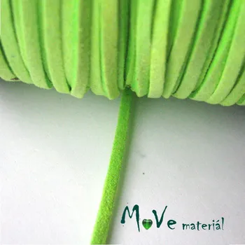 Plochá syntetická NEON - kůže, 1m, zelená