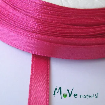 Stuha Stuha atlasová jednolící 6mm, 1m fuchsiová