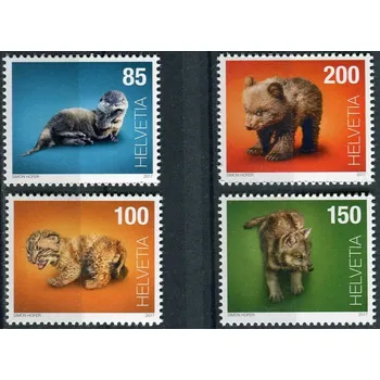 Poštovní známka Swiss post (2017) MiNr. 2476 - 2479 ** - Švýcarsko - Mláďata