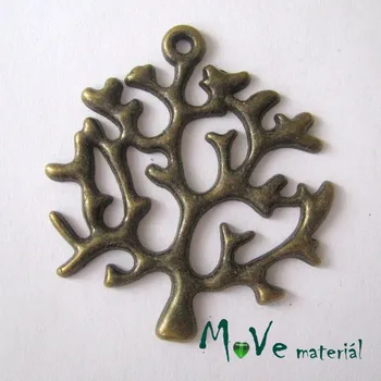 Přívěsek Přívěsek KORÁL 45x40x2mm, 1ks, staromosaz