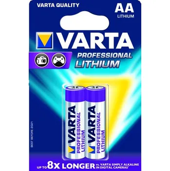 Článková baterie Varta Professional Lithium, AA, 2 ks