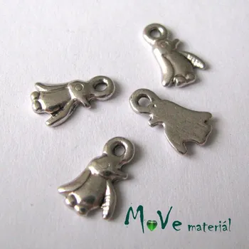 Přívěsek Přívěsek TUČŇÁK 7,5x11x2mm, 10ks, starostříbro