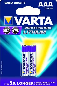 Článková baterie Varta Professional Lithium, AAA, 2 ks