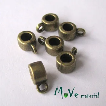 Dětské navlékací korálky Korálek kovový 9x5,8mm závěsný, 6ks