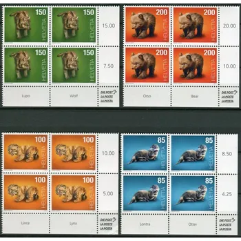 Poštovní známka Swiss post (2017) MiNr. 2476 - 2479 ** - 4-bl - Švýcarsko - Mláďata
