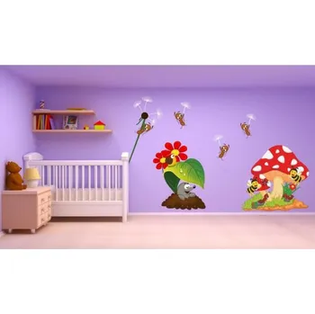 Samolepící dekorace Mravenci a zvířátka samolepka na zeď M