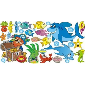 Samolepící dekorace Mořský svět samolepka na zeď M