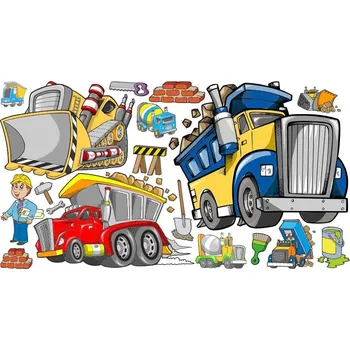 Samolepící dekorace Stavitelé samolepka na zeď - M