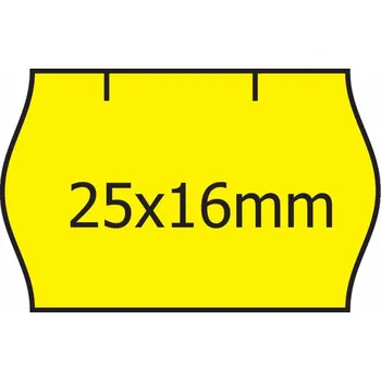 Samolepící etiketa Cenové etikety 25x16mm CONTACT žluté