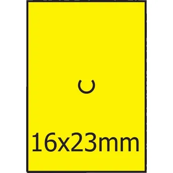 Speciální papír Cenové etikety 16x23mm MOTEX žluté