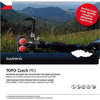 Mapový podklad pro GPS navigaci Garmin Topo Czech Pro 2015