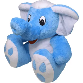 Dětské zboží MÚ Brno Plyšový slon Bimbo 60 cm, modrý - plyšové hračky