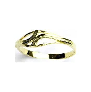 Prsten Zlatý prsten, žluté zlato, prstýnek ze zlata, T 810