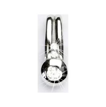 Přívěsek Zlatý přívěsek, bílé zlato, přívěšek s čirými zirkony, VP 33