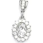 Zlatý přívěsek Kate, bílé i žluté zlato,číré zirkony, P 1507/2