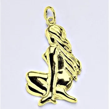 Přívěsek Zlatý přívěsek, znamení zvěrokruhu panna, žluté zlato,14 kt, P 941