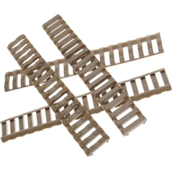 Nízkoprofilové krytky na RIS lišty, 4 ks, FDE, ACM