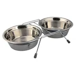 Trixie stojánek na 2 misky nerez 450 ml