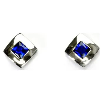 Náušnice Zlaté náušnice, spinel zirkon, bílé zlato, náušnice ze zlata, NŠ 1117