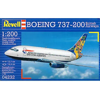 Revell Boeing 737-200 British Airways 1:200 Plastikový model Revell Boeing 737-200 British Airways 1:200