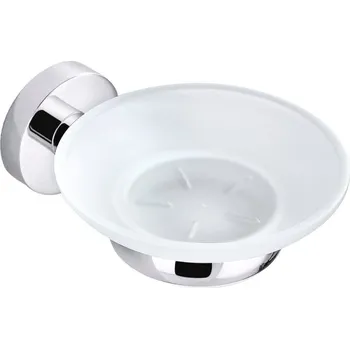 Mýdlenka SAPHO Circle mýdlenka mléčné sklo chrom