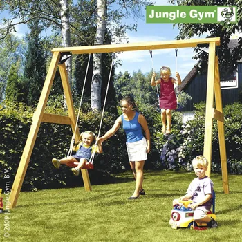 Dětská houpačka Dětská hrací sestava Jungle SWING - 250 cm (Zahradní dřevěná houpačka - Dětská hrací sestava Jungle SWING)