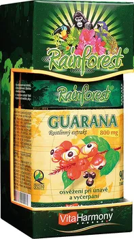 Přírodní produkt VitaHarmony Guarana 800 mg 90 tbl.