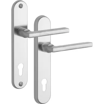 ROSTEX Bezpečnostní kování BK 807/O Brit (BT3) Provedení: PZ RE (klika pravá/klika pro FAB), Rozteč: 90 mm, Povrch: Nerez mat (7200)