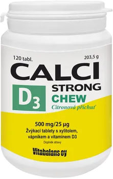 Vitabalans Calci Strong Chew + D3 tbl. 120