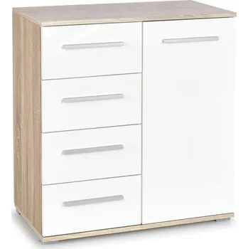 Komoda Halmar Lima KM-2 bílá/dub sonoma