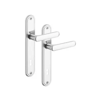 Dveřní kování ROSTEX dveřní kování EXCLUSIVE Provedení: Knoflík PZ (klika/knoflík pro FAB), Rozteč: 72 mm, Povrch: Nerez chrom (0100)