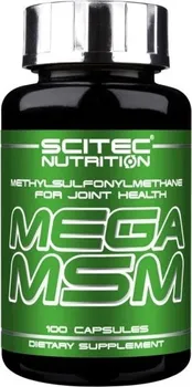 Kloubní výživa Scitec Nutrition Mega MSM 100 cps.
