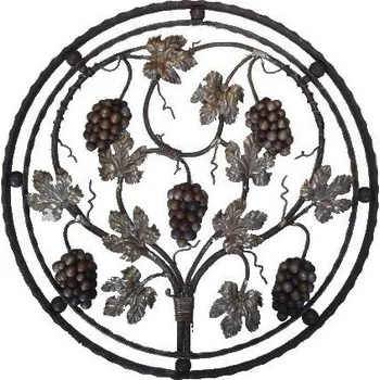 Zábradlí kovářský ornament K3400V - ø 690 mm, 30 x 8 mm, 25 x 5 mm, válcovaná ocel