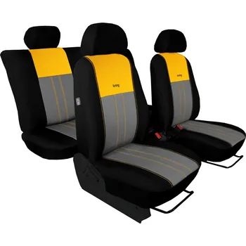 Ochranný autopotah Autopotahy HYUNDAI i20 II, od r. v. 2014-2020, DUO žluto šedé