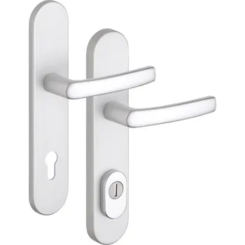 Dveřní kování ROSTEX Bezpečnostní kování EL4 (F1) Provedení: PZ RE (klika pravá/klika pro FAB), Rozteč: 90 mm