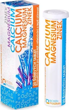 Rosen Pharma Calcium magnesium zinek šumivé 20 tbl.