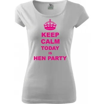 Party dekorace Svatební tričko na rozlučku hen night - bílé - vel.M