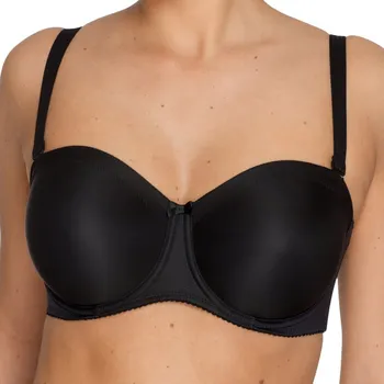 Podprsenka PrimaDonna - Satin podprsenka nevyztužená s odepínacími ramínky black 80G 0161331