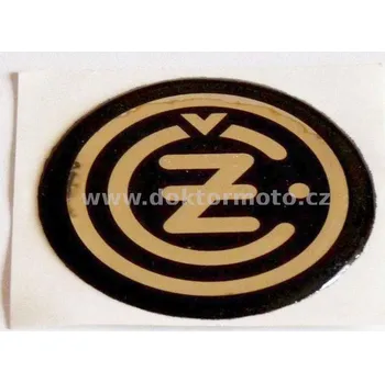 Samolepicí dekorace na vozidlo Nálepka ČZ - zalitá, černo/stříbrná