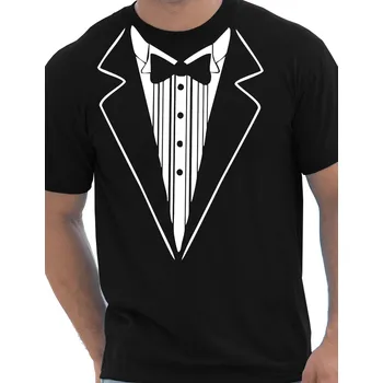 Pánské tričko Stylové tričko tuxedo - vel. L