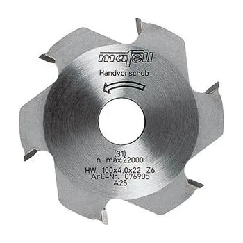 Fréza Mafell 100 x 4 x 22 mm, Z 6 Kotoučová fréza (076905)